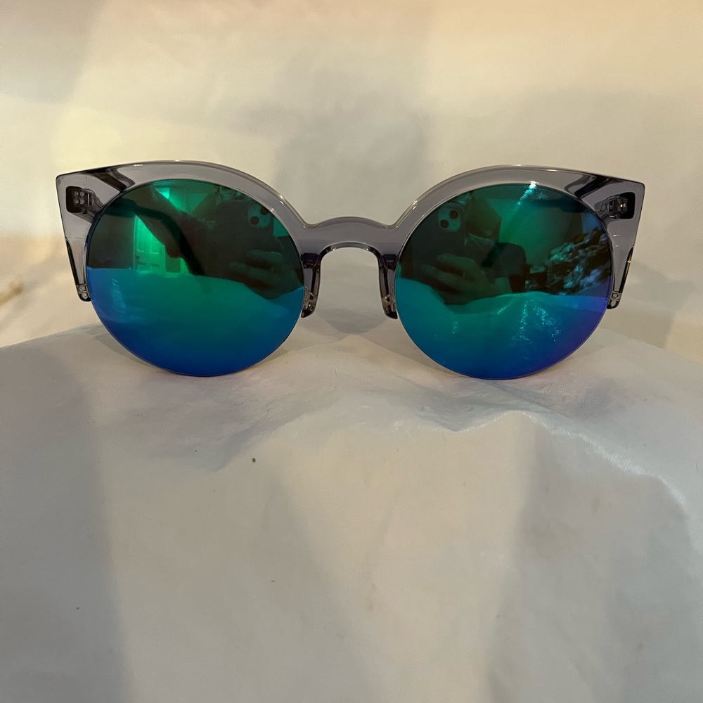 RetroSuperFuture Sunglasses with Blue and Green Lenses